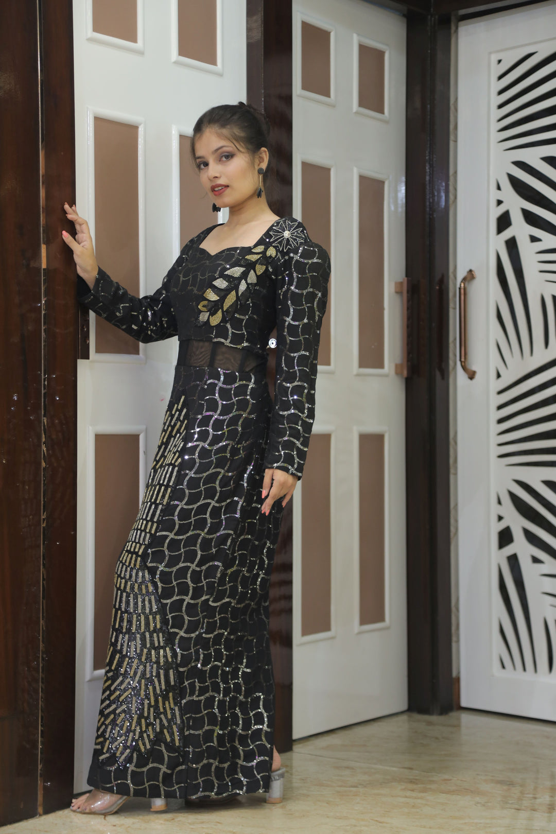 One-Piece Black Gown
