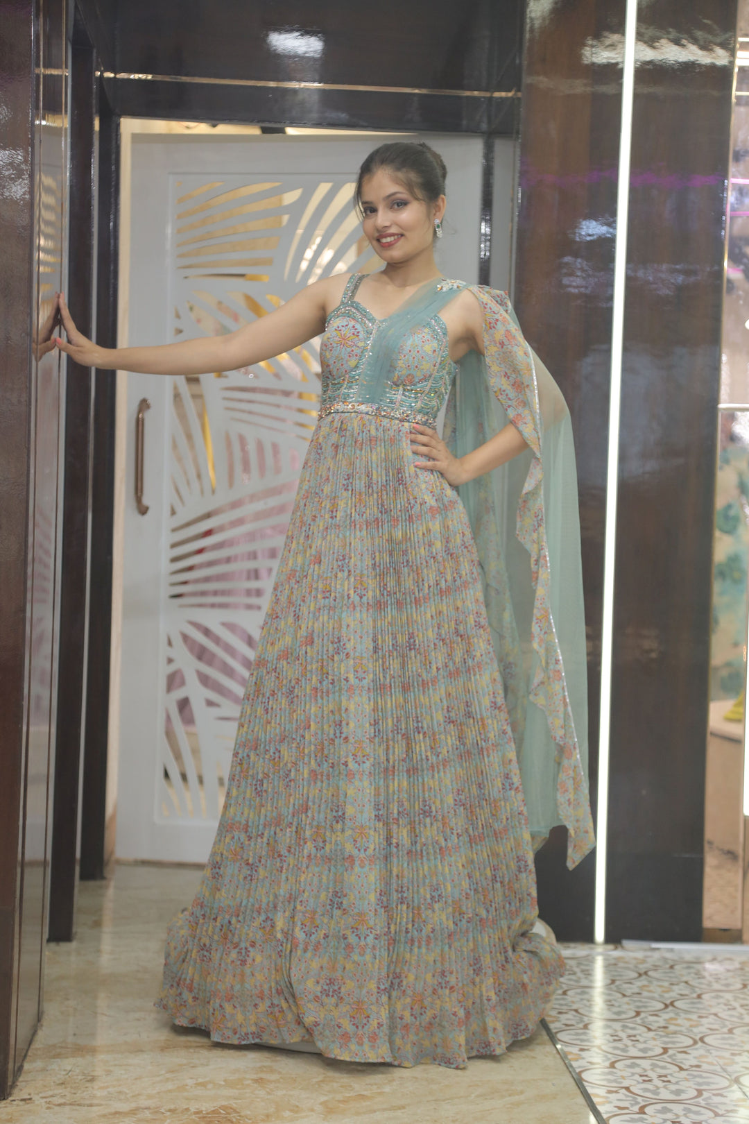 Cocktail Gown – Sky Blue: