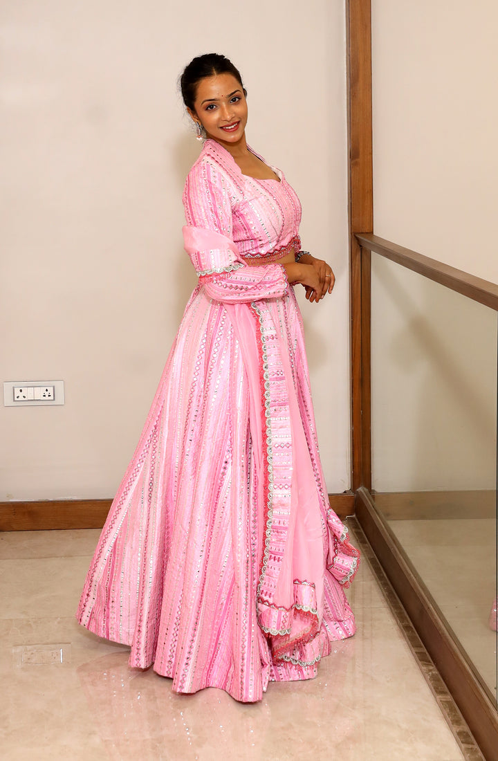 Pink Lehanga