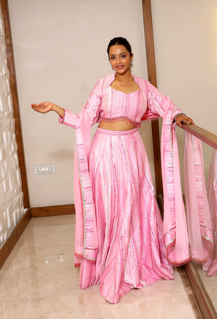 Pink Lehanga