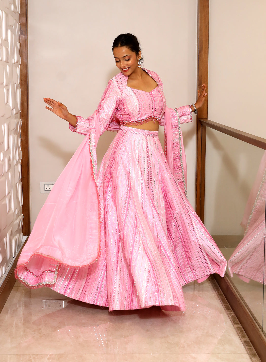Pink Lehanga
