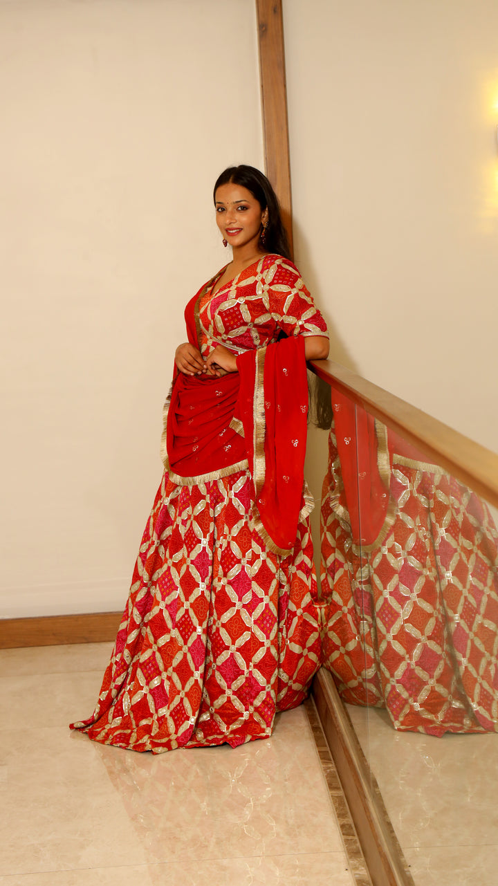 Bandhej Lehenga Choli