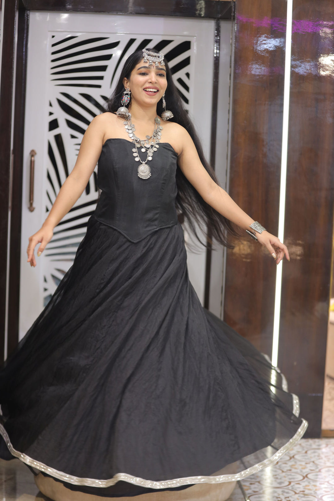 Black Coord Set Lehenga
