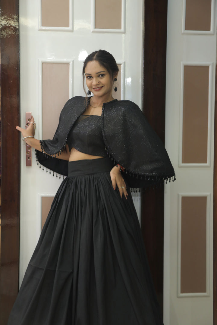 Elegant Black Lehenga