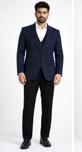 Designer Check-Lined Blazer