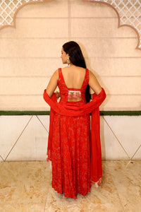 Maroon Premium Georgette Kurta Set For Women