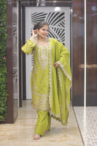 Green Premium Farshi Kurta Set For Women