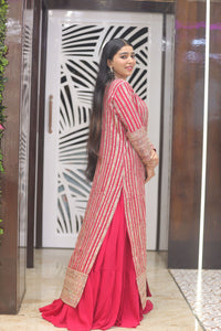 Pink Premium Georgette Kurta Set For Women