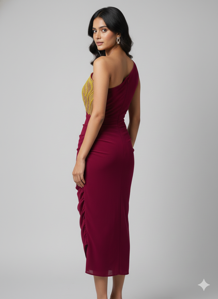 One-Shoulder one piece