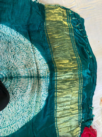 Rama Green Modal Silk Saree with Zari Work
