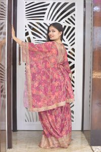 Red Premium Georgette Kurta Set For Women