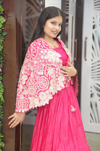 Pink Premium And Elegant Crepe Lehenga For Women