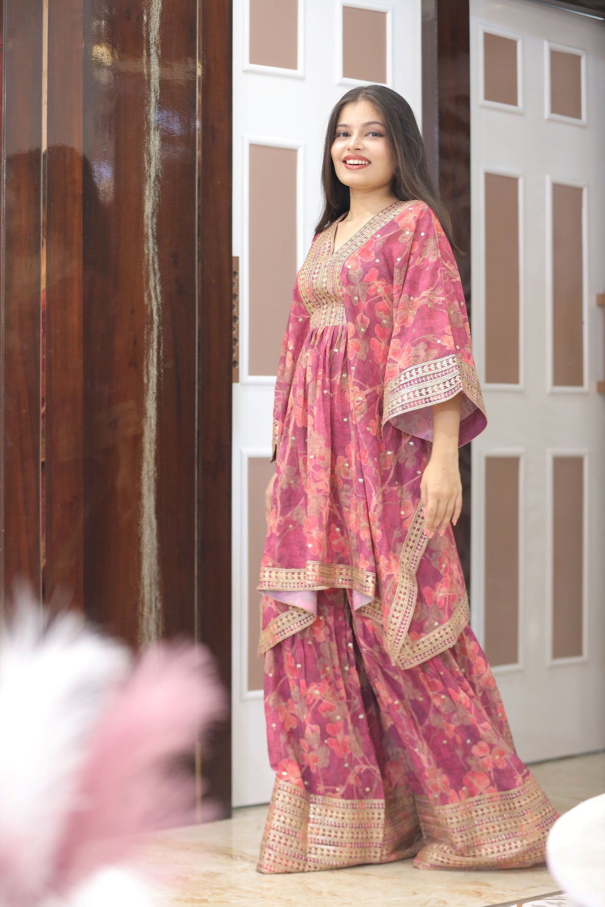 Red Premium Georgette Kurta Set For Women