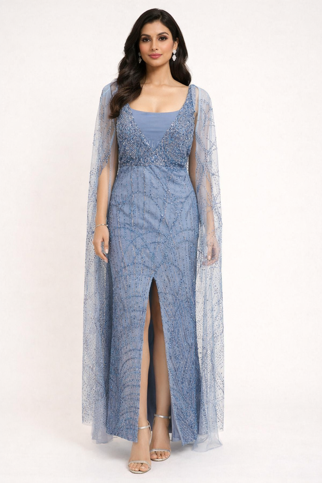 Statement Halter Evening Gown