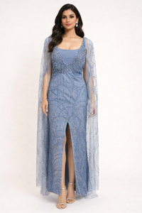 Statement Halter Evening Gown